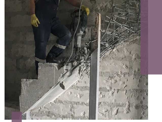 Демонтаж металлических и бетонных лестниц в Мичуринске