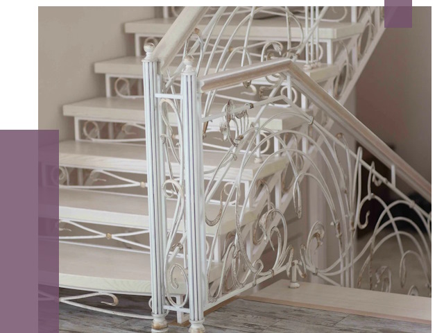 Изготовление кованых лестниц на заказ в Мичуринске от 88009 руб. | ПРОЛЁТ-Мчр