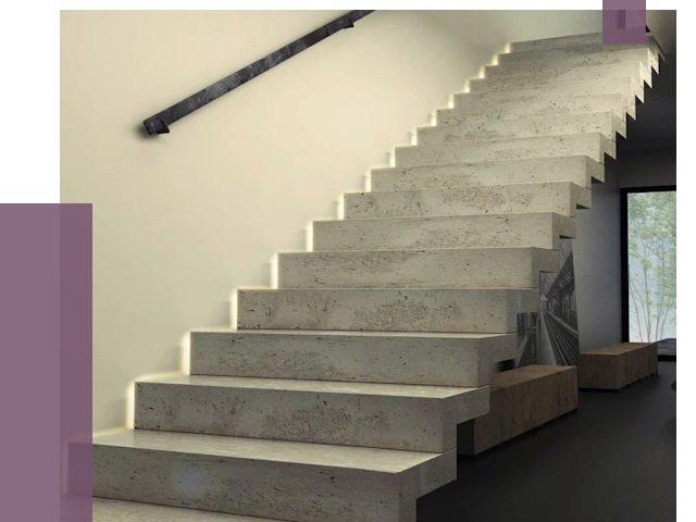 Облицовка бетонных лестниц в Мичуринске от 4659 руб/м2 