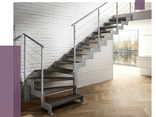 Г-образные лестницы под ключ в Мичуринске от 37533 руб. | ПРОЛЁТ-Мчр