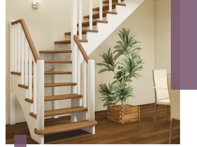 Г-образные лестницы под ключ в Мичуринске — изготовление и монтаж