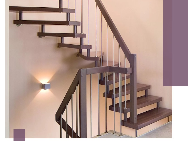 Изготовление лестниц на больцах в Мичуринске под ключ