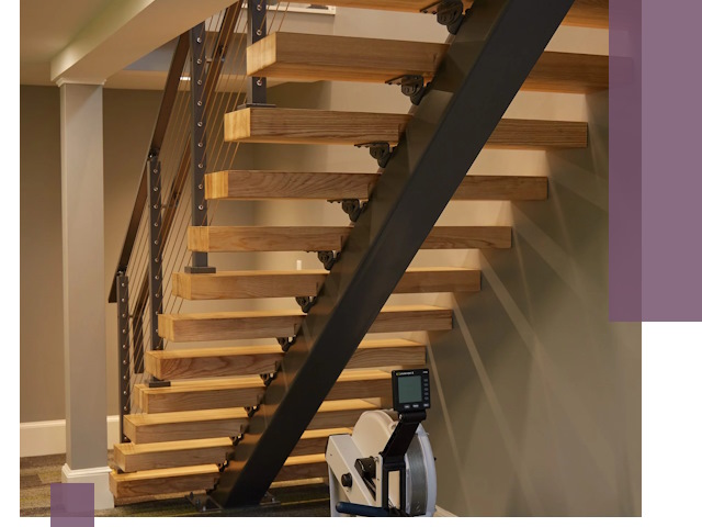 Лестницы на монокосоурах под ключ в Мичуринске - изготовление и монтаж