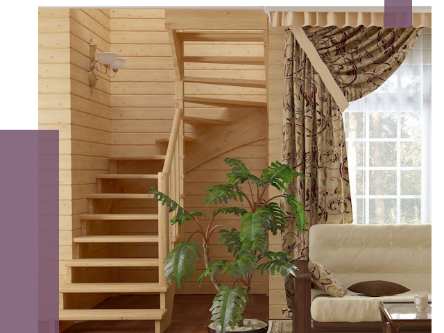 Лестницы для дачи в Мичуринске от 76878 руб.  | ПРОЛЁТ-Мчр