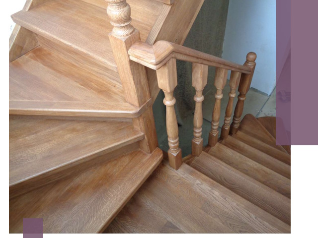 Дубовые лестницы под ключ в Мичуринске: изготовление и монтаж