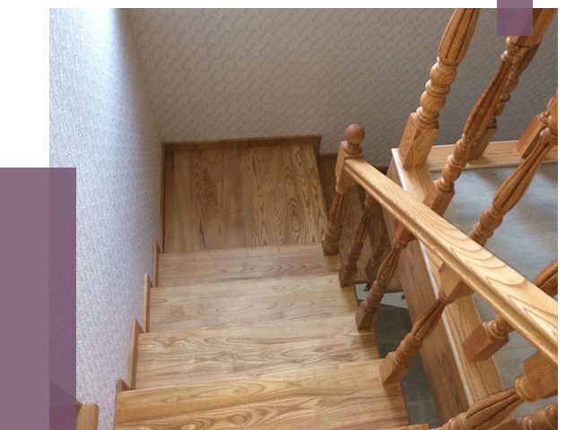 Сосновые лестницы в Мичуринске под ключ от 8180 руб.  | ПРОЛЁТ-Мчр