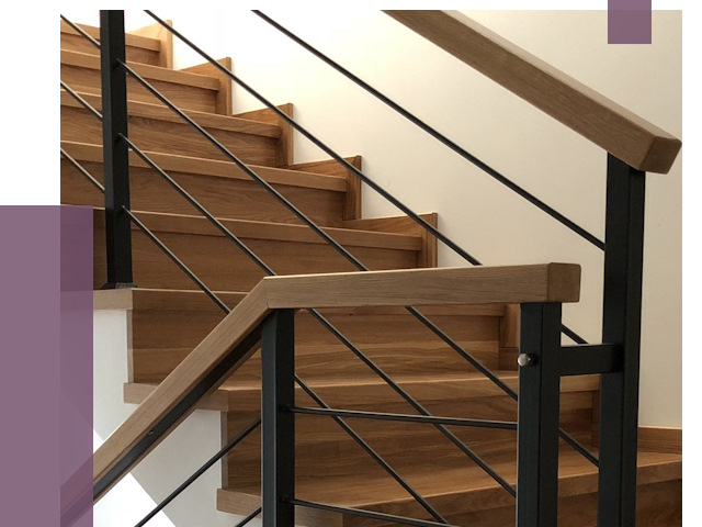Обшивка металлической лестницы деревом в Мичуринске от 4400 руб. 