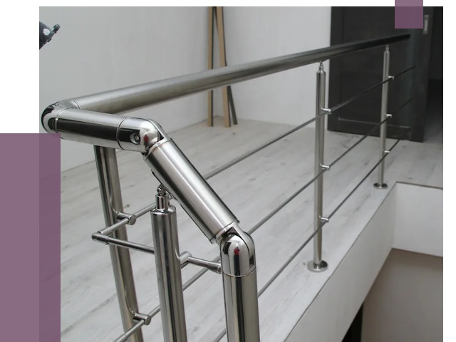 Перила из нержавеющей стали в Мичуринске от 9112 руб. под ключ | ПРОЛЁТ-Мчр