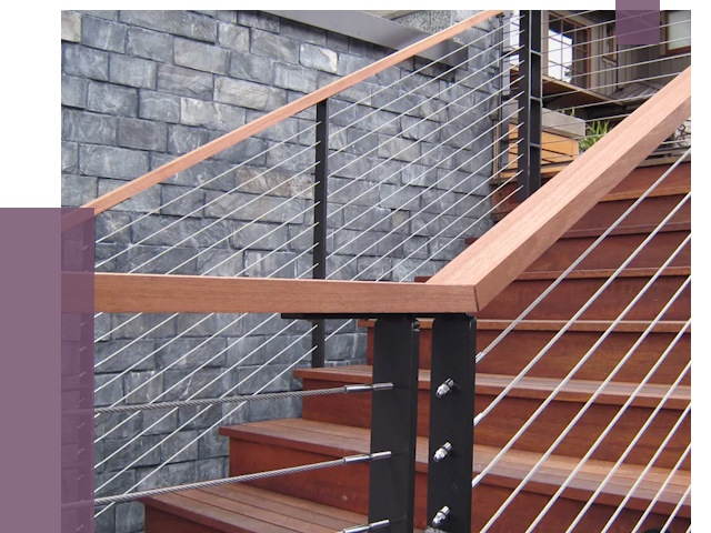 Тросовые перила под ключ в Мичуринске от 7869 руб. 