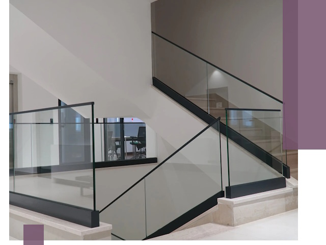 Стеклянные перила премиум-класса с установкой в Мичуринске