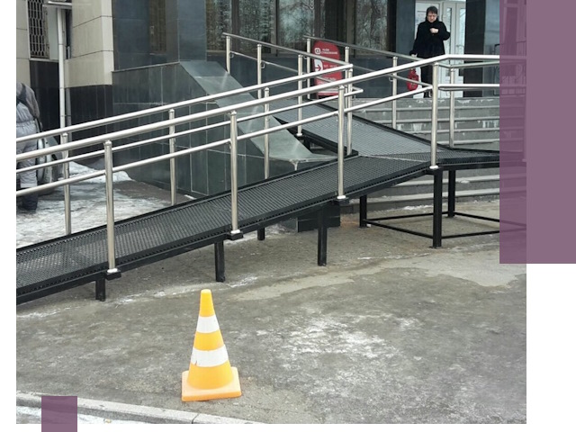 Стационарные пандусы под ключ в Мичуринске — изготовление и монтаж