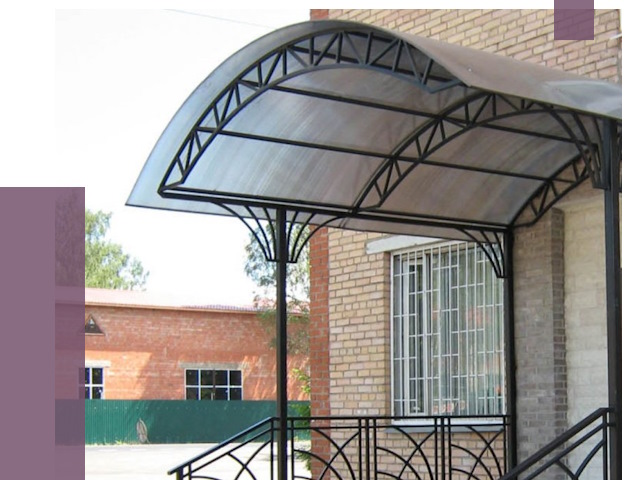 Металлические навесы и козырьки в Мичуринске от 12943 руб.