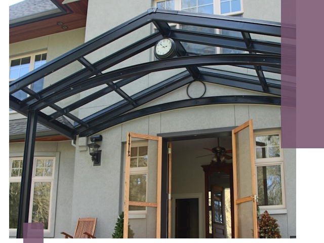 Изготовление и монтаж навесов и козырьков в Мичуринске