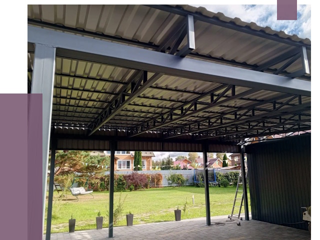 Монтаж навесов в Мичуринске от 7455 руб. — установка навеса | ПРОЛЁТ-Мчр