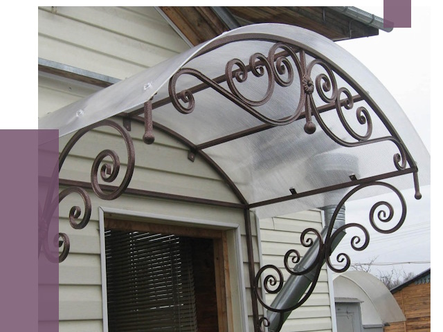 Изготовление козырьков в Мичуринске от 7455 руб. — заказать | ПРОЛЁТ-Мчр