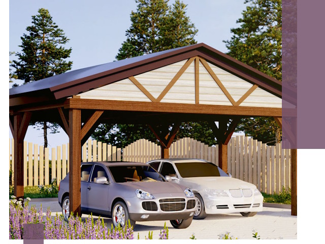 Навесы для автомобиля в Мичуринске — изготовление и монтаж