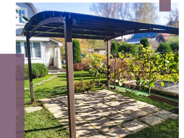 Навесы для дачи в Мичуринске от 12891 руб. под ключ — ПРОЛЁТ-Мчр