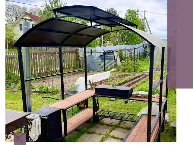 Навесы для барбекю в Мичуринске: изготовление, монтаж и демонтаж