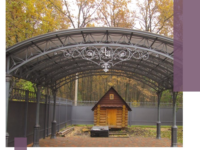 Кованые навесы премиум-класса под заказ в Мичуринске