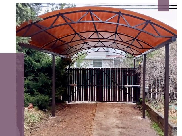 Арочные навесы в Мичуринске от 12891 руб. — изготовление и монтаж | ПРОЛЁТ-Мчр