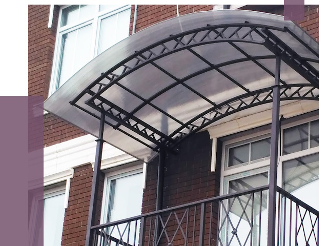 Козырьки над балконом в Мичуринске от 8749 руб.  | ПРОЛЁТ-Мчр