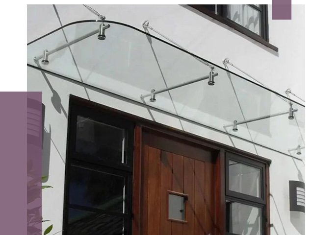 Стеклянные козырьки в Мичуринске от 19155 руб. | ПРОЛЁТ-Мчр