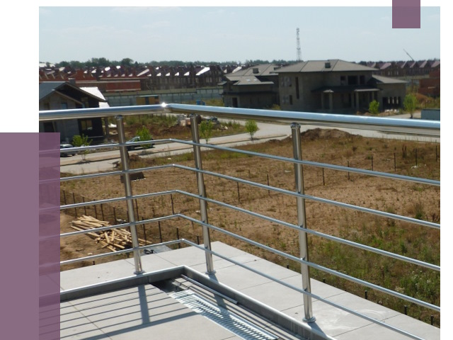 Парапеты из нержавеющей стали в Мичуринске от 8076 руб. за м² | ПРОЛЁТ-Мчр