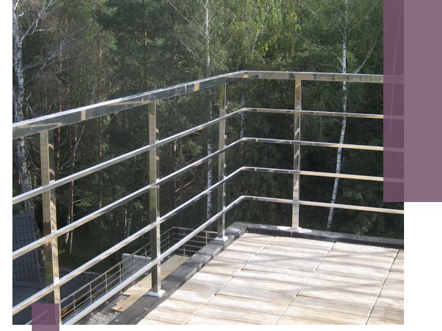 Парапеты из нержавеющей стали в Мичуринске — изготовление и монтаж