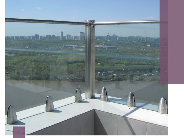 Стеклянные парапеты премиум класса в Мичуринске для домов и бизнесов