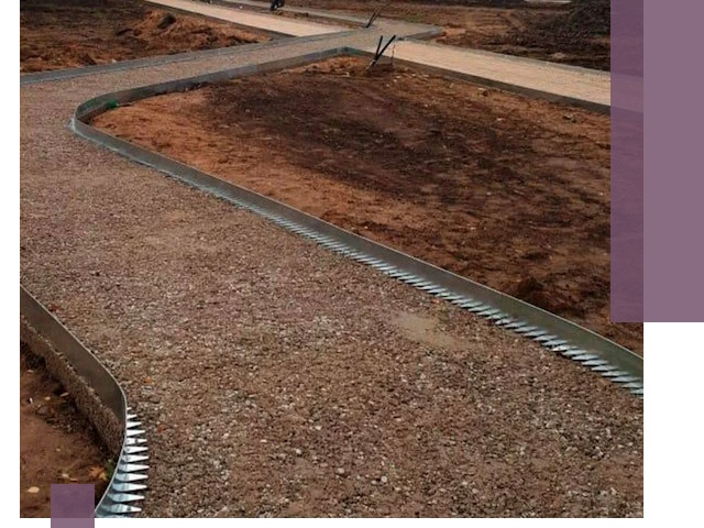 Металлические бордюры под ключ в Мичуринске — изготовление и монтаж